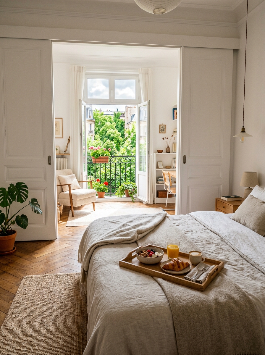Roomey Coliving Sunlit Bedroom